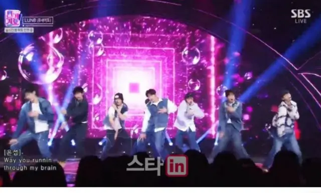 「LUN8」、 SBS「人気歌謡」ステージ…「SUPER POWER」で“青春感性”爆発