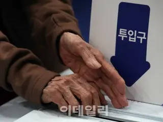 韩国大选，截至上午10点的投票率为10.3%...1.1% 与上次相比↓