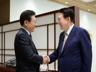 韩国总统尹正与主要在野党代表首次会面=共识不多，“合作”之路漫长