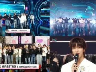 《SEVENTEEN》还在《Show!Heart of K-POP》中获得第一名...音乐节目四项胜利