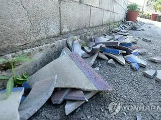 韩国西南部地震造成270多个设施受损