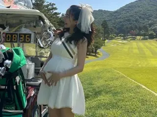 李志勋的妻子绫音在高尔夫球场举办了一场别样的“迎婴派对”