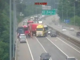 东海高速公路发生碰撞事故，造成47人轻伤=韩国