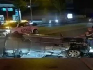 醉酒司机的保时捷与轻型车相撞...19岁轻型车司机死亡=韩国全州