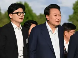 尹总统和新执政党领导人举行私人非公开会议 = 韩国