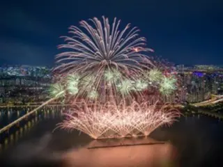 10月5日首尔烟花节；来自韩国、日本、美国的烟花=韩国