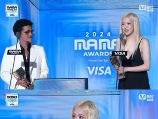 [2024 MAMA] ROSE x Bruno Mars 凭借《APT》获奖……“我从没想过我会被这么爱”