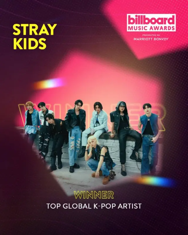 「Stray Kids」、2024 BBMAsでトップグローバルK-POPアーティスト賞を受賞