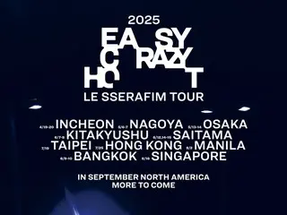 “LE SSERAFIM”举办首次世界巡演“EASY CRAZY HOT”