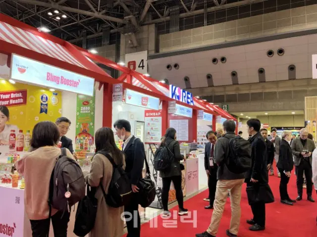 「2025日本東京国際食品展示会」に設けられた韓国ブース（写真＝京畿道経済科学振興院）