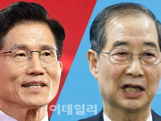 李在明氏との二者対決なら…韓悳洙氏40％、金文洙氏38％＝韓国世論調査