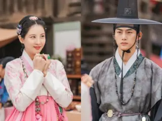 2PM 成员 Tacyeon 和少女时代成员 Seohyun 在《我抢走了主角的初体验》中身着华丽韩服