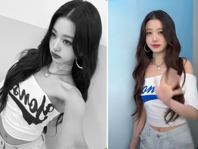 “聪明”的张元英（IVE）在社交媒体上发布黑白照片，引起轰动