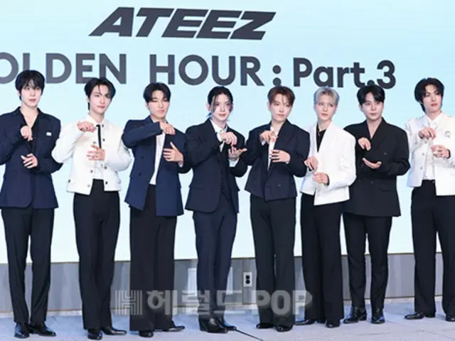 [照片] ATEEZ 举办第12张迷你专辑《GOLDEN HOUR: Part.3》发行新闻发布会