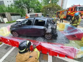 去年夏天的噩梦重演：公寓楼地下停车场发生电动汽车起火=韩国