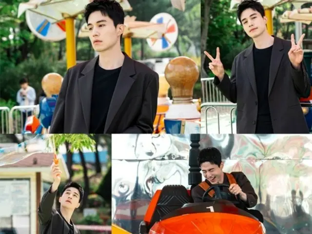 「優しい男の物語」イ・ドンウク、シックさを脱ぎ捨て“無邪気”…遊園地のビハインドカット公開