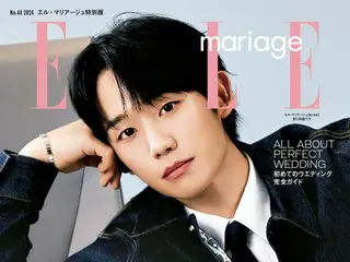 演员丁海寅穿着完美西装登上日本杂志封面