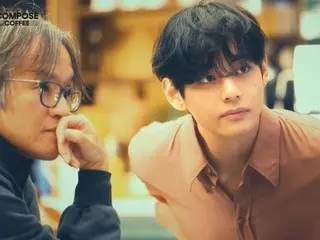 “防弹少年团”V在COMPOSE COFFEE新广告中与韩国最佳CM导演柳光圭有特殊邂逅