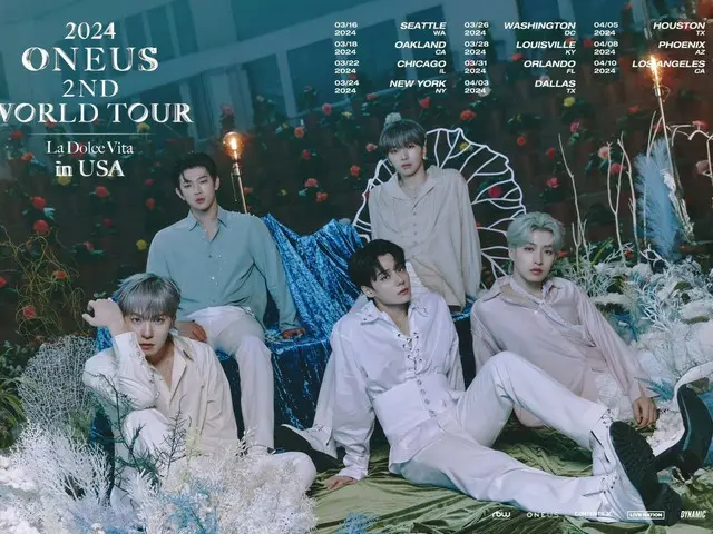 “ONEUS”发布美国第二次世界巡演海报...从三月开始