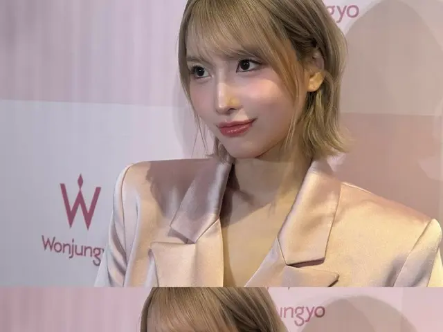 “TWICE”Momo，粉色腮红带来清爽魅力