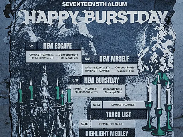 SEVENTEEN公开第五张正规专辑《HAPPY BURSTDAY》宣传日程！
