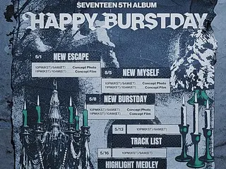 SEVENTEEN公开第五张正规专辑《HAPPY BURSTDAY》宣传日程！