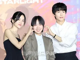 [照片] 金泰梨和洪庆出席 Netflix 首部韩国动画电影《你在那颗星星里》的新闻预告和新闻发布会。