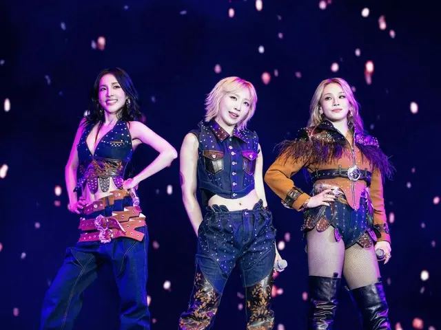 2NE1 的 CL、Dara 和 Minzy 三人组发布《Head in the Clouds: LA》的证明照片……BOM 未参加