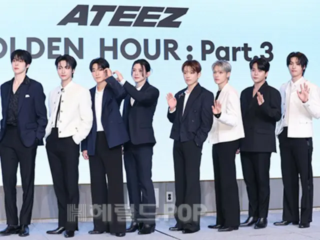 [照片] ATEEZ 举办第12张迷你专辑《GOLDEN HOUR: Part.3》发行新闻发布会