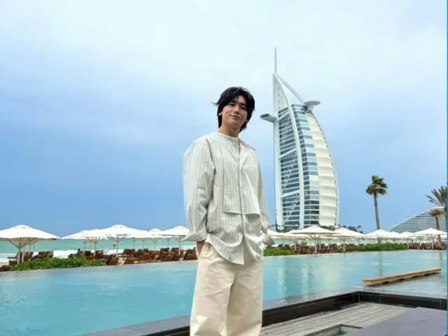 朴炯植，迪拜的焦点......他的帅气外貌