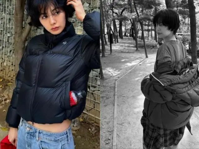 娜娜（前AFTERSCHOOL成员）即使天气寒冷也从不放弃时尚：“日常冬季穿搭”