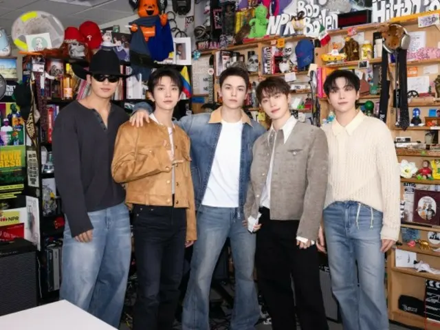 SEVENTEEN首次以K-pop艺人的身份亮相美国Tiny Desk Concert……带来30分钟的现场表演（附视频）。