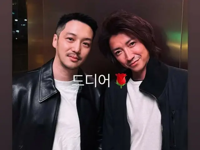 演员卞耀汉公开与藤原达也的合照……“终于”